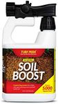 Turf Perk Soil Boost Mix Lawn Treatment & Lawn Root Moisturizer | Soil Repair and Prepare Lawn Starter Solution - All Natural Soil Food for All Types of Grass. Better Soil, Better Roots, Better Lawn