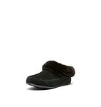 SOREL Women's Go - Coffee Run Slipper - Black, Sea Salt - Size 8