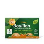 Marigold Health Foods Organic Swiss Vegetable Vegan Bouillon 8 Cubes Servings (Pack of 12)