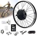 Electric bike conversion kit,Ebike conversion kit Rear wheel,48V 1000W/1500W Brushless Gear Hub Motor, E-bike Motor Wheel With Display, 16"/20"/24"/26"/27.5"/28"/29"/700C Wheel,1500W-27.5in