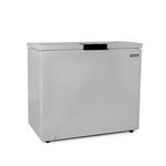 Newair Chest Freezer - 7 Cubic Feet Reach In Freezer Chest - Quiet Freezer with Digital Temperature Control, Open Door Alarm, and Fast Freeze Mode - Cool Gray NFT070GA00