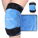 Comfpack Ice Pack for Knee Pain Relief, Hot Cold Therapy Around Entire Knee Cold Pack for Knee Injuries, Knee Replacement Surgery, Swelling, Sprains, Meniscus Tear