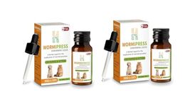WORMIPRESS Herbal Deworming Liquid for Dogs and Cats - Natural Pet Dewormer with Effective Worm Control - All-Natural Formula for Safe and Gentle Intestinal Parasite Treatment - 30 ml Pack of 2