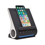 Azpen Dockall D100 - Qi Wireless Charging Docking Station with Bluetooth Speaker System