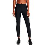 Under Armour Women's Hg Armour Hirise super light sports leggings for women comfortable and breathable workout leggings, Black/White, XL UK