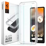 Spigen AlignMaster Tempered Glass Screen Protector for Pixel 6a - 2 Pack