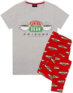 FRIENDS Womens Pyjamas | Central Perk Coffee House Logo PJs | Ladies Nightwear T-Shirt & Legging Set