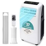 SereneLife Air-conditioning Unit, Portable Air Conditioner 12000 btu, Dehumidifier, Window Vents, Remote Control, LED Display, 24 Hour Timer, AC for Home and Office
