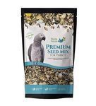 BirdsNature Premium Seed Mix Food for African Greys Parrot , Senegals, Amazons, Electus, Small Cockatoos, Conures , Caiques & Exotic Birds(1000g)