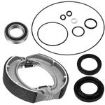 Rear Brake Drum Shoes Bearing Seals Kit for Honda TRX300 Fourtrax 300 1988-2000