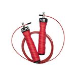 Burnlab Pro Speed Skipping Rope - Anti Slip, Adjustable, Ball Bearing Design for Gym, Crossfit, Double Unders, Speed Jumping, Boxing, Cardio and Weight Loss - for Men and Women (Red)