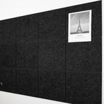 AKTOP Black Cork Bulletin Board 47"x35", 12 Pack Removable Felt Cork Board Tiles for Wall, Large 48 x 36 Bulletin Board Notice Pin Board for Office, School & Home, 48 Safe Adhesive Tabs, 20 Pushpins