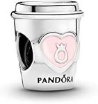 Pandora Jewelry Take a Break Coffee Cup Charm - Compatible Moments - Sterling Silver Charm - Comes with Gift Box