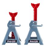 Pro-Lift T-6903D Double Pin Axle Stand, Car Axle Stands, 3 Tonnes, 1 Pack,gray