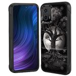 EFGWSDER for Moto G 5G 2023 Case with Kickstand,Dual Layer Hybrid Hard PC & Soft Silicone Rugged Shockproof Protective Phone Case for Motorola Moto G 5G 2023 6.5",Tree of Life Moon