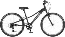 Retrospec Dart 24 Inch Hybrid Kids Bike - 7 Speed for Ages 8-11 Boys and Girls Youth Bicycle with 29" All Season Tires and Shock-Absorbing Suspension