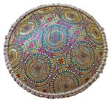 India Meets India Mandala 14 inch Steel Tongue Drum Handpan Hang Drum 22 Notes Percussion Instrument with Sling Bag