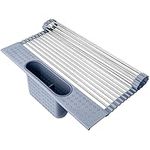 NiHome Roll Up Dish Drying Rack wit