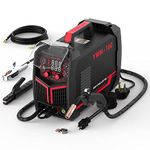 YESWELDER Gas Gasless 160A multiprocess MIG Welder，Flux Cored/MIG/Lift TIG/Stick ARC Welder 4 in 1 Welding Machine，Synergic Control 110V/220V Dual Voltage