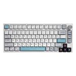 GK GAMAKAY TK75 75% Mute Mechanical Keyboard with Knob Control, Hot Swap RGB Bluetooth 5.0/2.4GHz Wireless/USB-C Wired PBT Cherry Profile Keycaps Silent Gaming Keyboard (GamaKay Pegasus Switch)