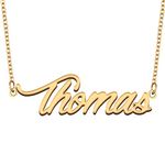 Name Necklace Gift for Her His Friend Fans Birthday Wedding Christmas Party, Metal, stainless steel,