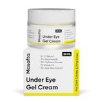 Masofta Under Eye Gel Cream for Dark Circles, Fine Lines, and Puffy Eyes, with Retinol, Niacinamide, Caffeine, Vitamin C, & Aloe Vera Extract For both Men & Women, 30ML