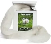 100% Natural White Wool Roving Top,