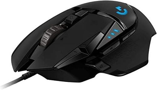 Logitech G502 HERO Mouse Gaming Prestazioni Elevate, Sensore HERO 25K, 25.600 DPI, RGB, Pesi Regolabili, 11 Pulsanti Programmabili, Memoria Integrata, PC/Mac/Laptop, Nero