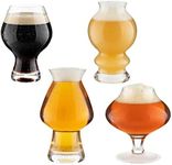 Hollen Walker Premium Beer Glasses Set of 4, Craft IPA Beer Glass, Beer Gifts for Men, Pilsner, Modern Beer Glasses, Beer Gift, Stout, Pint Glass