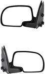 YITAMOTOR Towing Mirrors Compatible with Chevy GMC 99-06 Silverado Sierra (07 Classic Only), 00-06 Chevy Tahoe Suburban 1500 2500 GMC Yukon XL, Manual Folding Trailer Tow Mirror