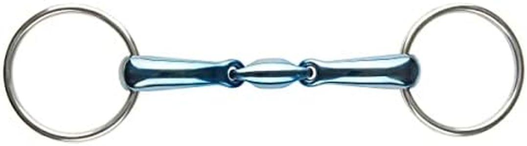 Korsteel Jp Blue Steel Oval Link Loose Ring Snaffle Bit 5.5"
