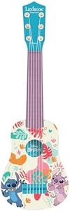 Lexibook, Disney Stitch, Mi Primera Guitarra para niños, 6 Cuerdas de Nylon, 53 cm, Guía incluida, Azul, K200D