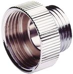 Waterberry Shower Hose Reducer Chrome Plated Metal Adapter 3/4" Female to 1/2" Male BSP Round Pipe Connection, Shower Hose Mixer Valve, Reducer, Adaptor