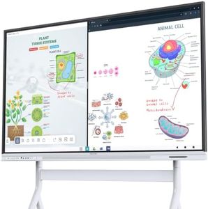 NEWORK Smart Board, 75" Interactive Whiteboard with Google EDLA, Built-in Digital Whiteboard, Wireless Casting, Split-Screen & Unlimited Canvas for Business and Education (Wall Mount Included)