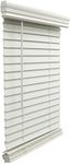 METRO GALAXY 2" Faux Wood Venetian Horizontal Blinds, Partial Inside Mount Cordless Window Blinds, 33.875" X 60", White