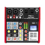 Pyle Sound 4 Channel Bluetooth Compatible Professional Portable Digital DJ Console W/USB Mixer Audio Interface-Mixing Boards for Studio Recording PMXU48BT.5