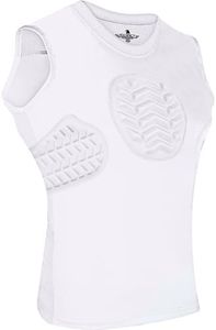 Exxact Sports Youth Baseball Chest Protector, Sternum Chest Guard, Baseball Chest Protector Youth Softball Chest Protector Girls Youth (Chest & Rib Protector, YL)