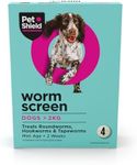 Worm Screen Combo, Dog Worming Tablets, 4 Pack – Vet Approved Worming Tablet for Dogs & Puppies Over 2 Weeks / 2kg+ in Weight – Kills Roundworms, Hookworms & Tapeworms – 4 Dog Wormer Tablets