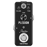 Rowin Plexion Distortion Pedal with Bright and Normal Mode for Electric Guitar Bass True Bypass LEF-324