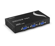 2 Port VGA Switch 2x1, MT-ViKI 15-2CH 2 in 1 Out VGA Switcher Box for PC TV Monitor Resolution up to 1920x1440