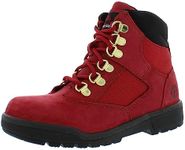 Timberland 6" Fabric/Leather Field Boot (Little Kid) Dark Red Nubuck 13.5 Little Kid M