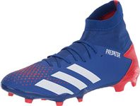 adidas Predator 20.3 Men's Firm Ground Soccer Shoe, Team Royal Blue/Ftwr White/Active Red, 10.5 M US