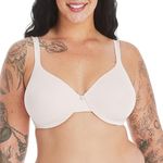 Hanes Ultimate Underwire Bra, Low-Cut T-Shirt Bra, Convertible Underwire Bra, Convertible Underwire T-Shirt Bra, Stripe Light Buff, 38D