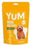 YUM Mega Multivits Adult Dogs 6 in 1 formula X 30 soft chewies by Yomove 150g