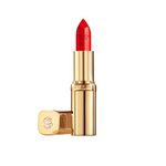 Satin Lipstick & Moisturizing Lip Colour, L'Oréal Paris Color Riche, Infused with Argan Oil & Vitamin E for 12HR Hydration, Smooth & Non-Creasing, Shade:125 Red