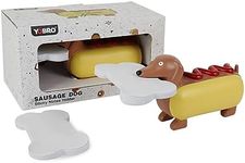 Hotdog Puppy Notes Sticky Notes Holder-Novely Dog Notepad Dispenser |Stationery Gift Idea for Dog&Hotdog Lover | Cute Desktop Organiser -with Fun Memo Stick Note Pads