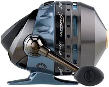 Pflueger President Spincast Reel, Size 10 Fishing Reel, Right/Left Handle Position, Aluminum Spool, Dial Drag System., Blue