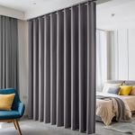 hoeflife Room Divider Curtains, Bla