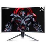 LC-Power 32 inch 165hz Curved Gaming Monitor, 1920x1080, 1ms | HDMI,Overdrive, GamePlus, FPS/RTS, Low Blue Light, Flicker-Free, VESA Compatible - Immersive Gaming Experience