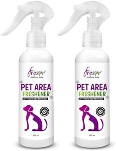 FRESPR Pet Area Freshener 200ml | Odour Neutralizer for Pets | Non-Toxic. Pet Safe, Child Safe, Skin Friendly | Urine & Poop Smell Removal | All Surfaces & Fabrics | Immediate Effect | Pack of 2